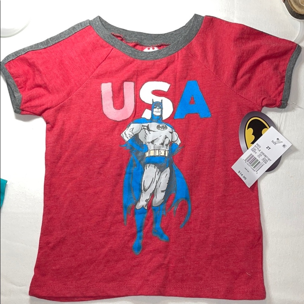 Kids Batman USA‎ short sleeve shirt size 2T